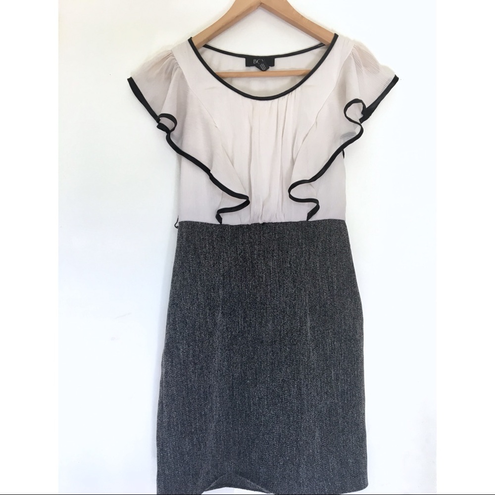 Work & formal dress | color block | ruffle